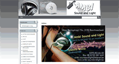 Desktop Screenshot of ambi-soundandlight.be