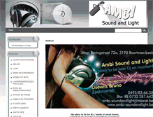 Tablet Screenshot of ambi-soundandlight.be